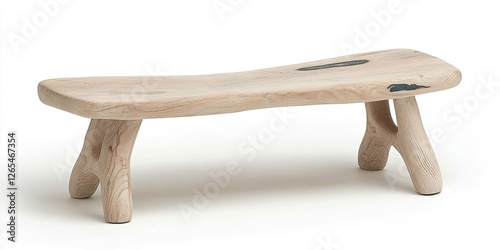 Rustic Wooden Bench:  A sim...