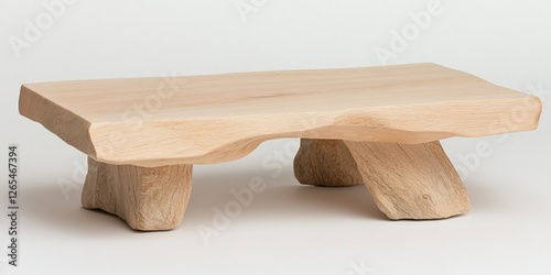 Rustic Wooden Coffee Table:...