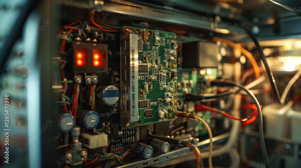 close up of various electronic machines close up of various electronic machines