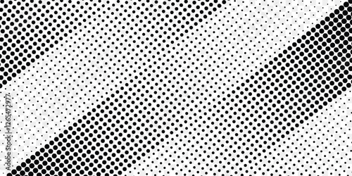 Halftone gradient. Dotted gradient, smooth dots spraying and halftones dot background seamless horizontal geometric pattern vector template set. dots eps 10