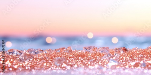 Rose Gold Beach Sunset: Spa...