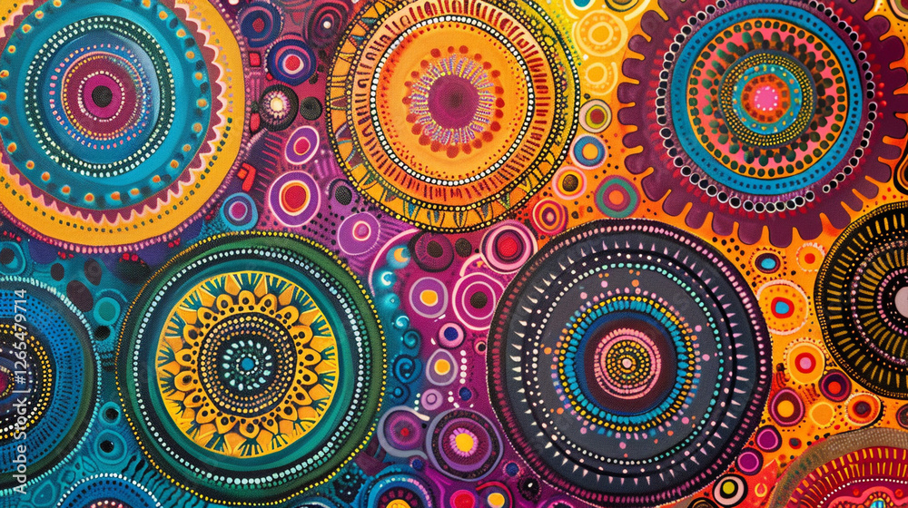 A series of concentric circles in multiple vibrant colors, each layer representing a different aspect of identity, forming a unified whole. A series of concentric circles in multiple vibrant colors, each layer representing a different aspect of identity, forming a unified whole.