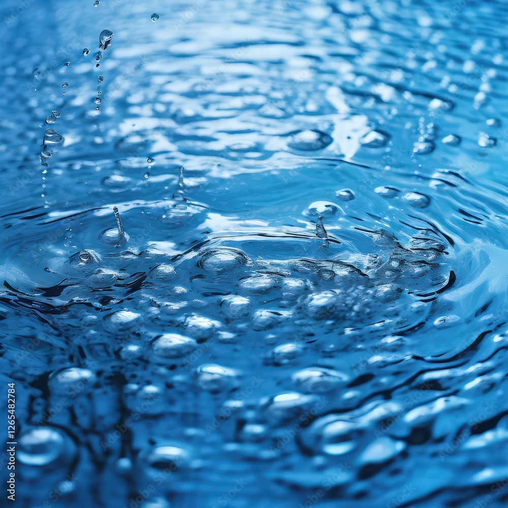 the AI Image Generator, Close-Up of Shimmering Water Surface with Abstract the AI Image Generator, Close-Up of Shimmering Water Surface with Abstract