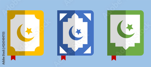 vector illustration quran islamic flat style