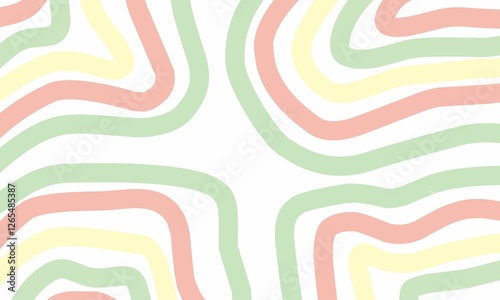 Abstract background featuring wavy lines in pastel color