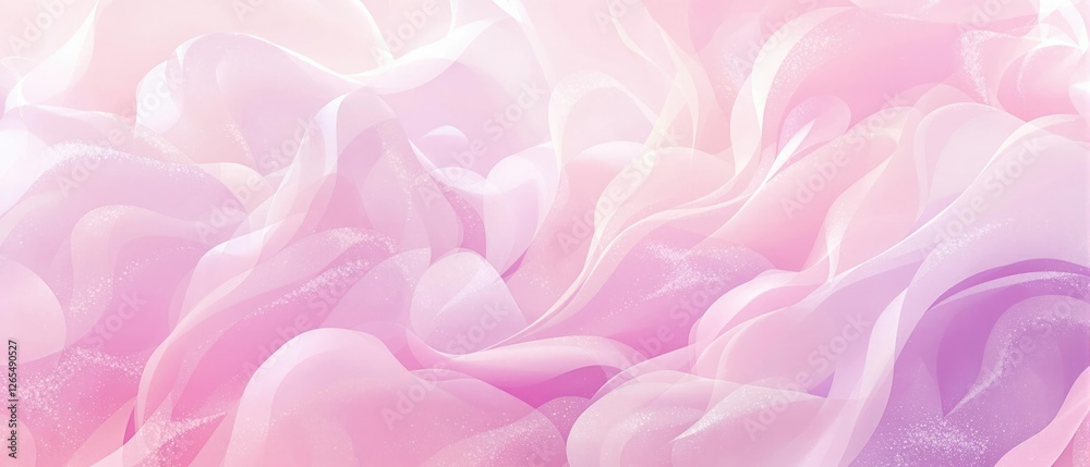 Fototapeta premium Swirling clouds of pink and purple colors in a watercolor style, purple, watercolor
