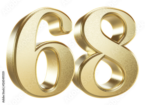 3D Golden Number 68
