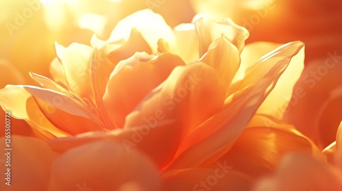 Vibrant Yellow Flower Blooming with Delicate Petals and Soft Lighting