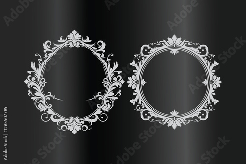 luxury frame in vintage style