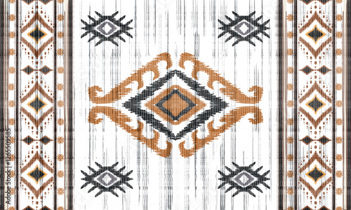 Rug Abstract Ethnic art. Seamless pattern in tribal, folk embroidery, and Persian style Aztec geometric
art ornament print Design for carpet, cover wallpaper, wrapping, fabric, clothing