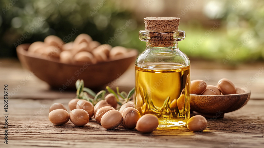 Argan oil and fresh argan nuts Argan oil and fresh argan nuts