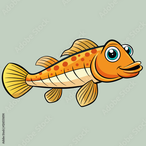goldfish on white background