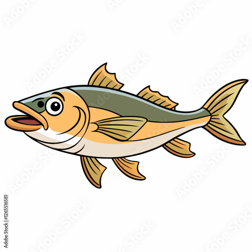 vector illustration of a fish