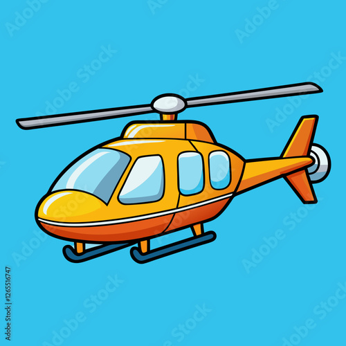 helicopter vector icon
