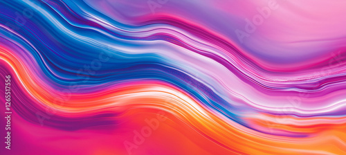 Wallpaper Mural Vibrant abstract colorful wave background art gradient graphic Torontodigital.ca