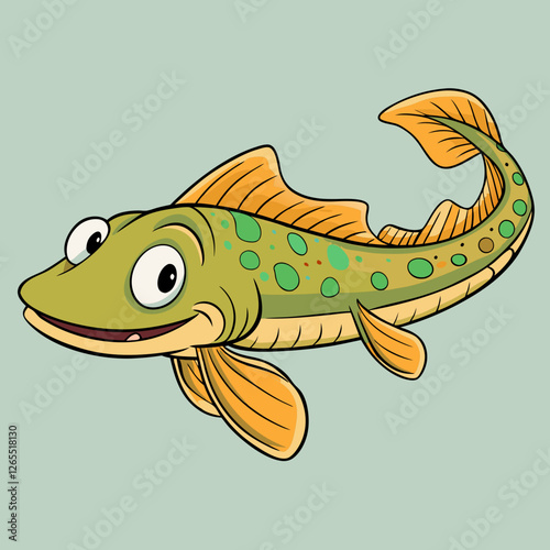 cartoon fish vector illustration