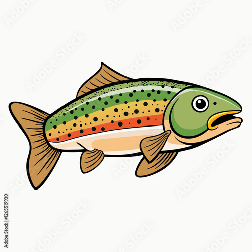 vector illustration of a fishing