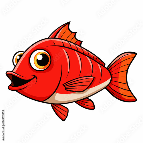 red fish vector