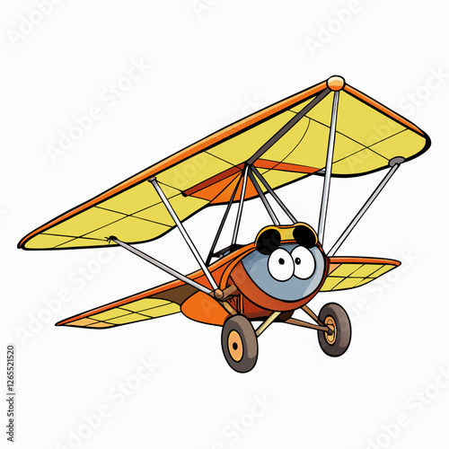 illustration of a cartoon airplane