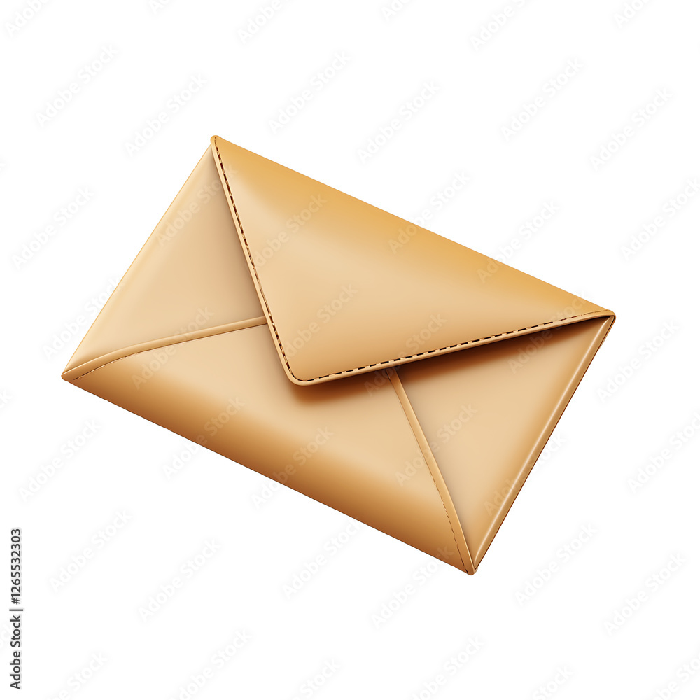 envelope 3d isolated on transparent background. Ai Generated envelope 3d isolated on transparent background. Ai Generated