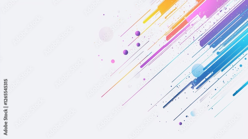 Obraz premium Colorful Abstract Background with Dynamic Brush Strokes and Circular Shapes in Vibrant Hues for Creative Design and Artistic Projects