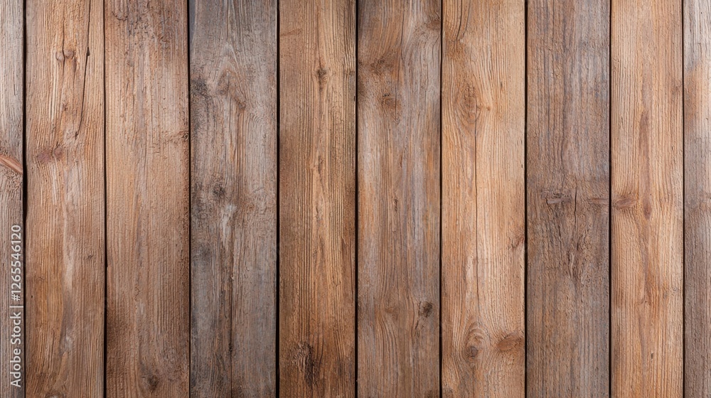 Naklejka premium Natural Wooden Planks Background with Rich Texture in Brown Tones for Warm and Rustic Aesthetic in Interior Design and Creative Projects
