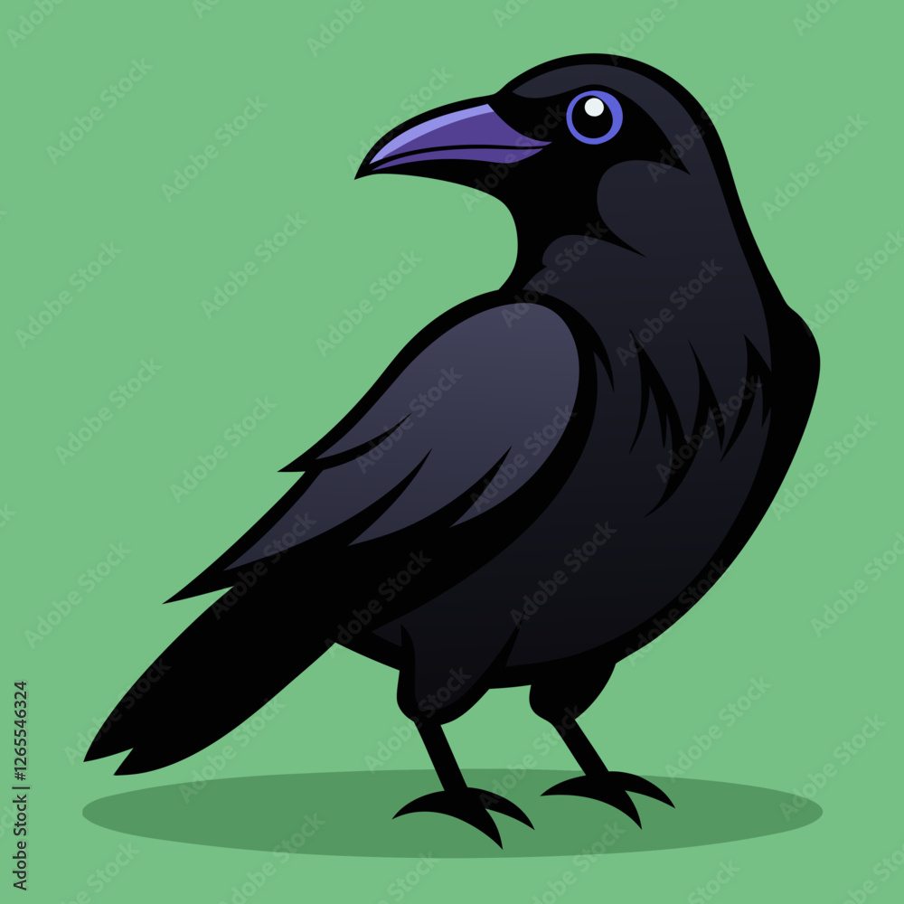 Fototapeta premium crow on a branch