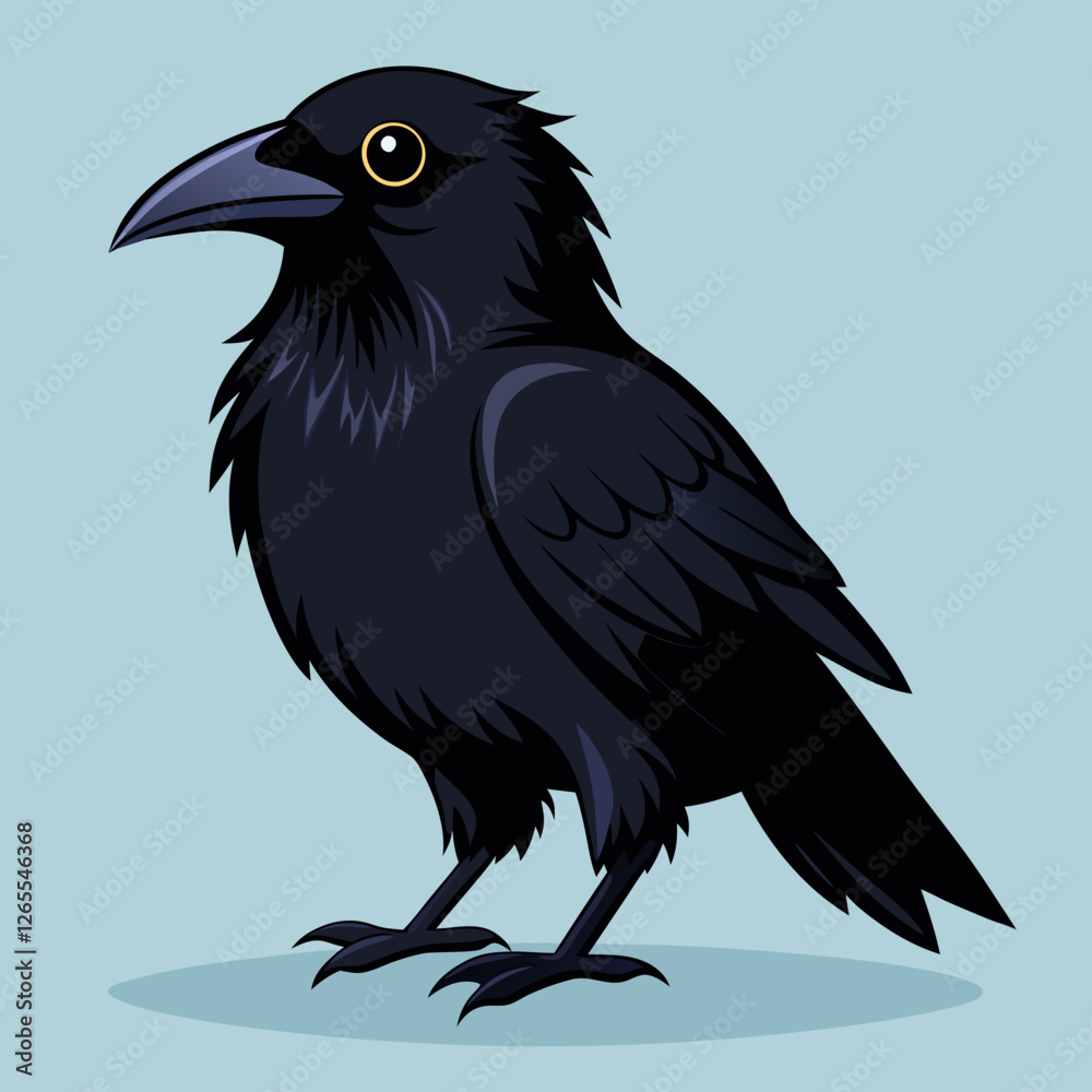 Fototapeta premium crow on a branch
