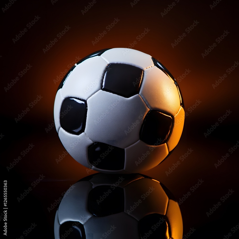 Fototapeta premium soccer ball photo, clear and clean nice