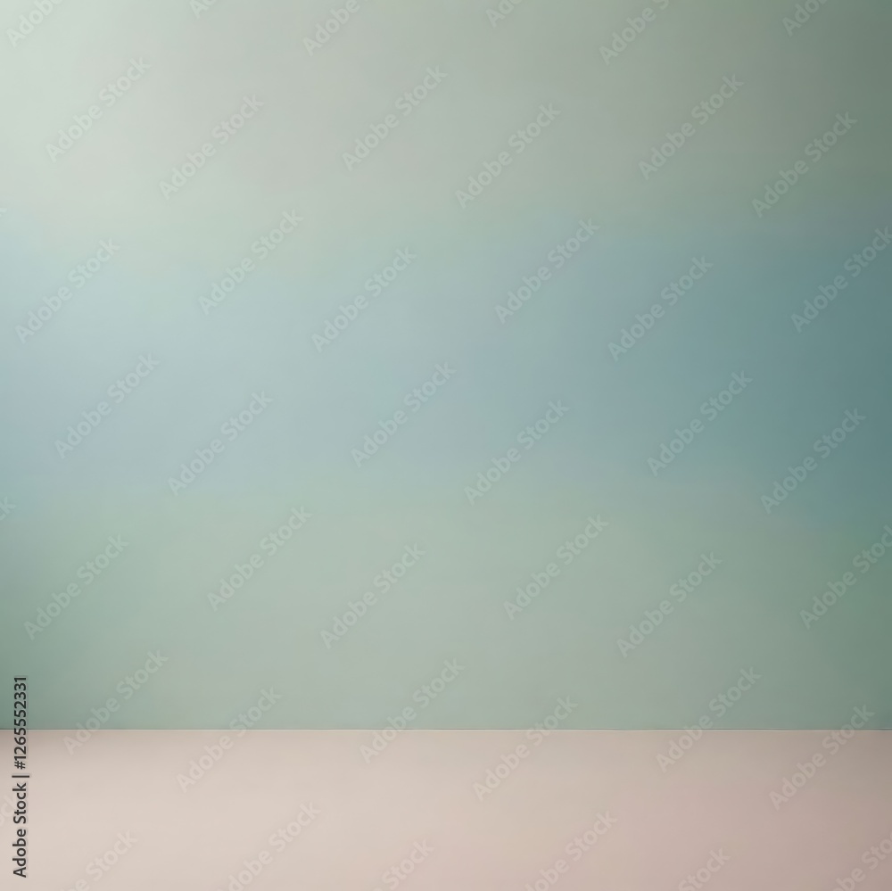 Soft Gradient Blue and Pale Pink Wall with Subtle Lighting in Minimalistic Interior Space Soft Gradient Blue and Pale Pink Wall with Subtle Lighting in Minimalistic Interior Space