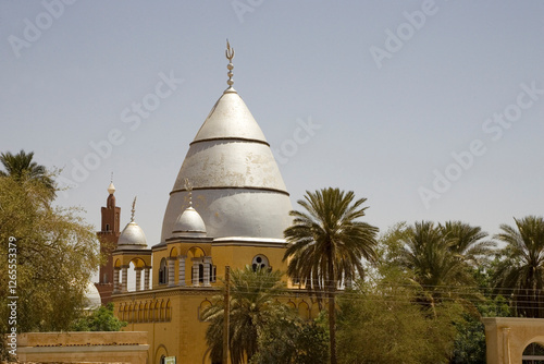 Sudan Umm Durman Sufi Mosque on a sunny spring day