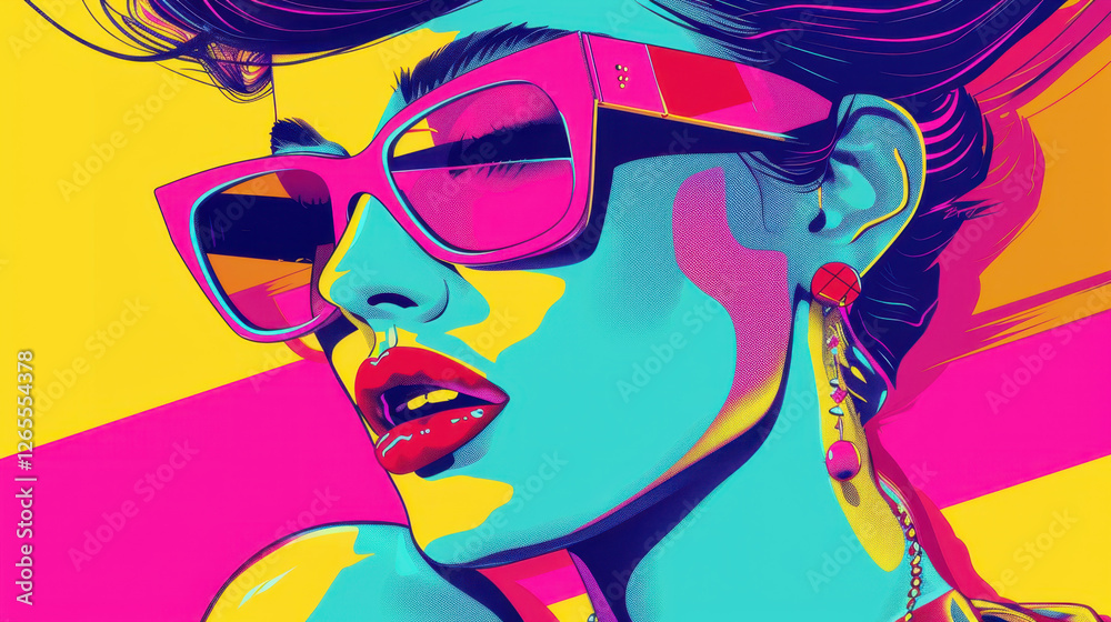 retro 90s pop art illustration retro 90s pop art illustration