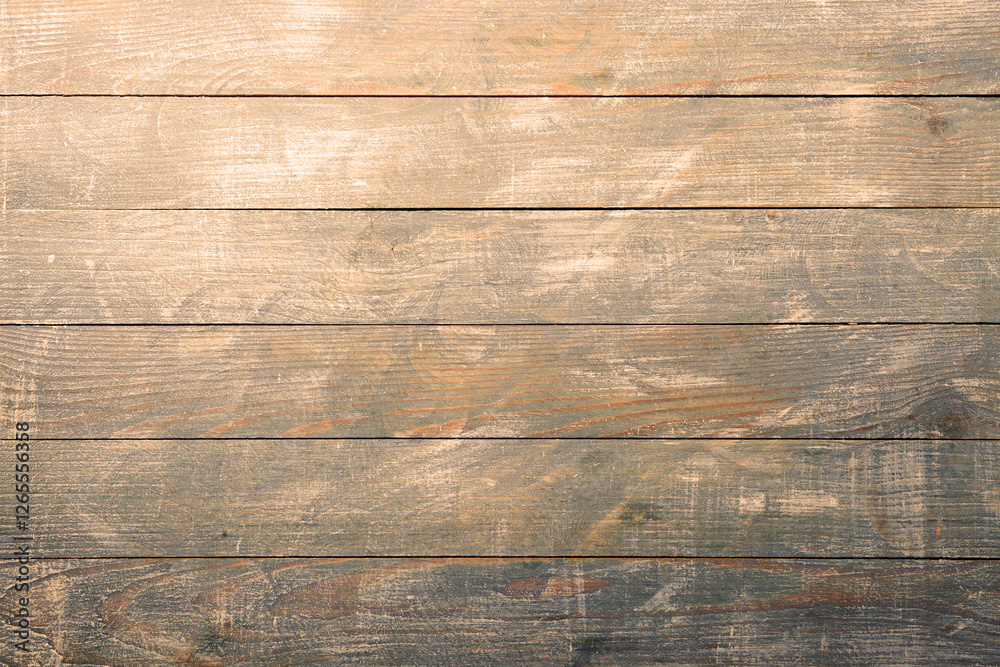 Naklejka premium Rustic Wooden Texture with Natural Grain Patterns. Wood Texture for Design. Natural Background. Tree painted plank.
