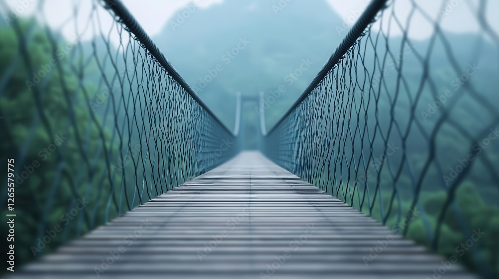 A suspension bridge designed with floralinspired cables, blending function and beauty A suspension bridge designed with floralinspired cables, blending function and beauty