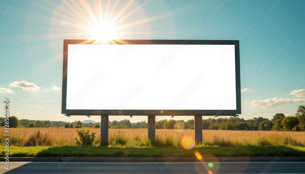 Informative malaria awareness billboard by roadside during daytime, public health Informative malaria awareness billboard by roadside during daytime, public health