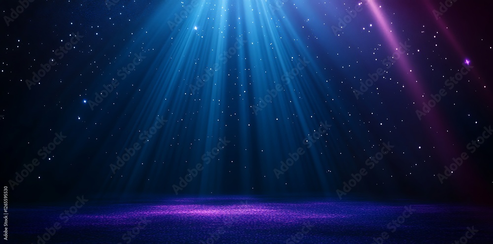Fototapeta premium Abstract blue and purple gradient background with a blur effect