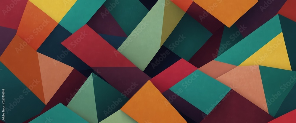 Abstract geometric composition, colorful background Abstract geometric composition, colorful background