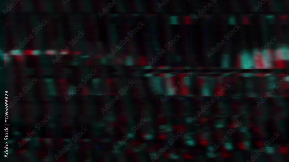 Analog Static Noise texture overlay. Horizontal stripes offset . No ...