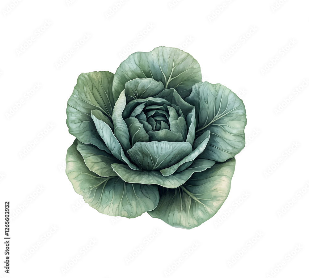 Obraz premium chinese cabbage isolated on white background