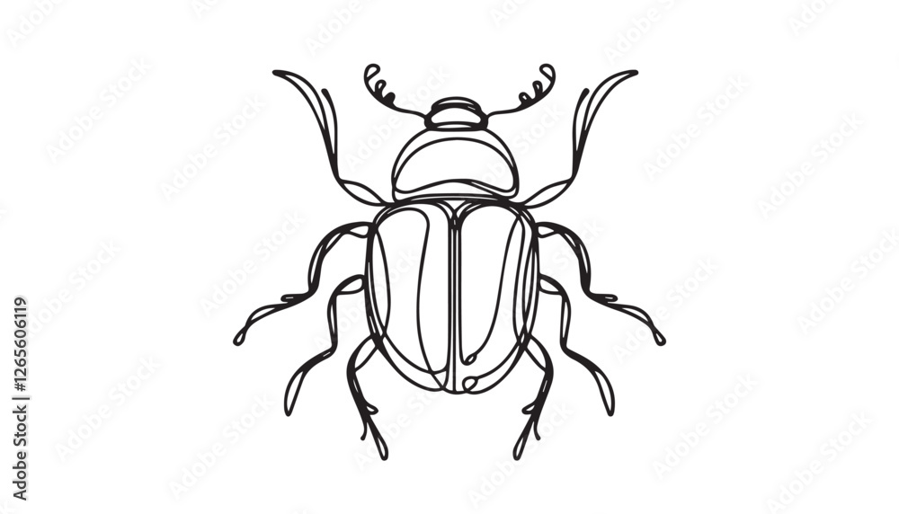 Continuous one single minimal line drawing animal Continuous one single minimal line drawing animal