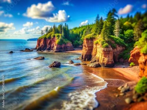 Bay of Fundy, Canada: Dramatic Tilt-Shift Tidal Landscape