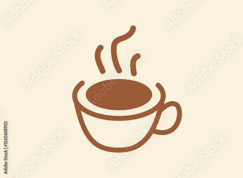Illustration of an Unique Coffeeshop Logo