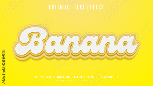 banana editable text effect