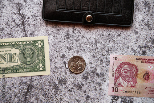 US dollar and congolese franc