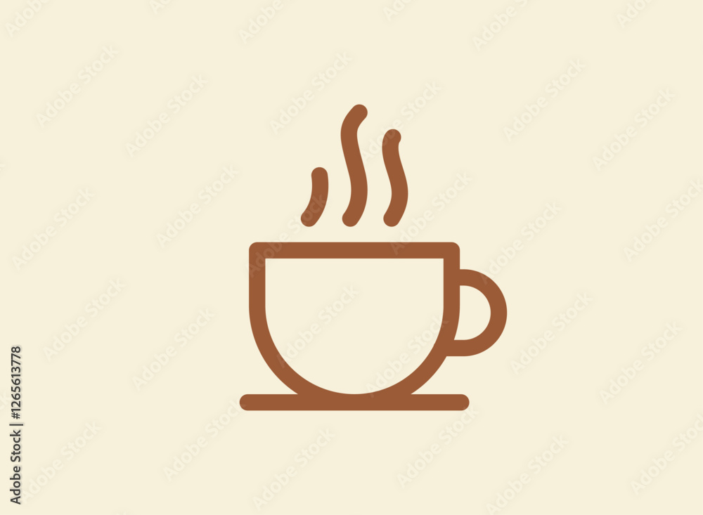 Illustration of an Unique Coffeeshop Logo Illustration of an Unique Coffeeshop Logo