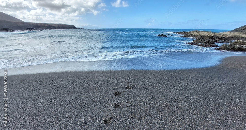 Ocean surf sand water beach horizon Ocean surf sand water beach horizon
