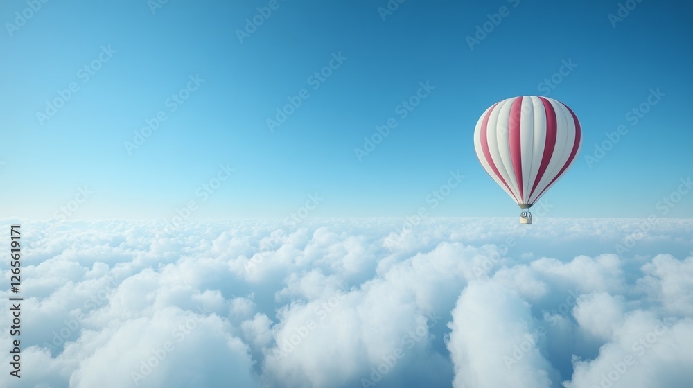 Fototapeta premium floating above the clouds