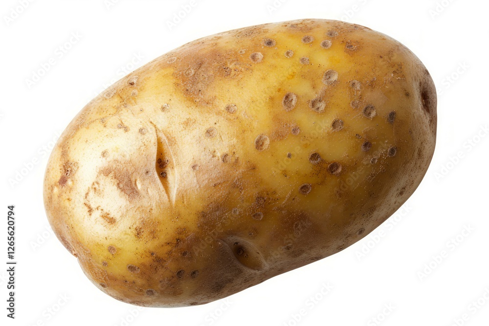 Fresh potatoes pile on white background. Neural network AI generated Fresh potatoes pile on white background. Neural network AI generated