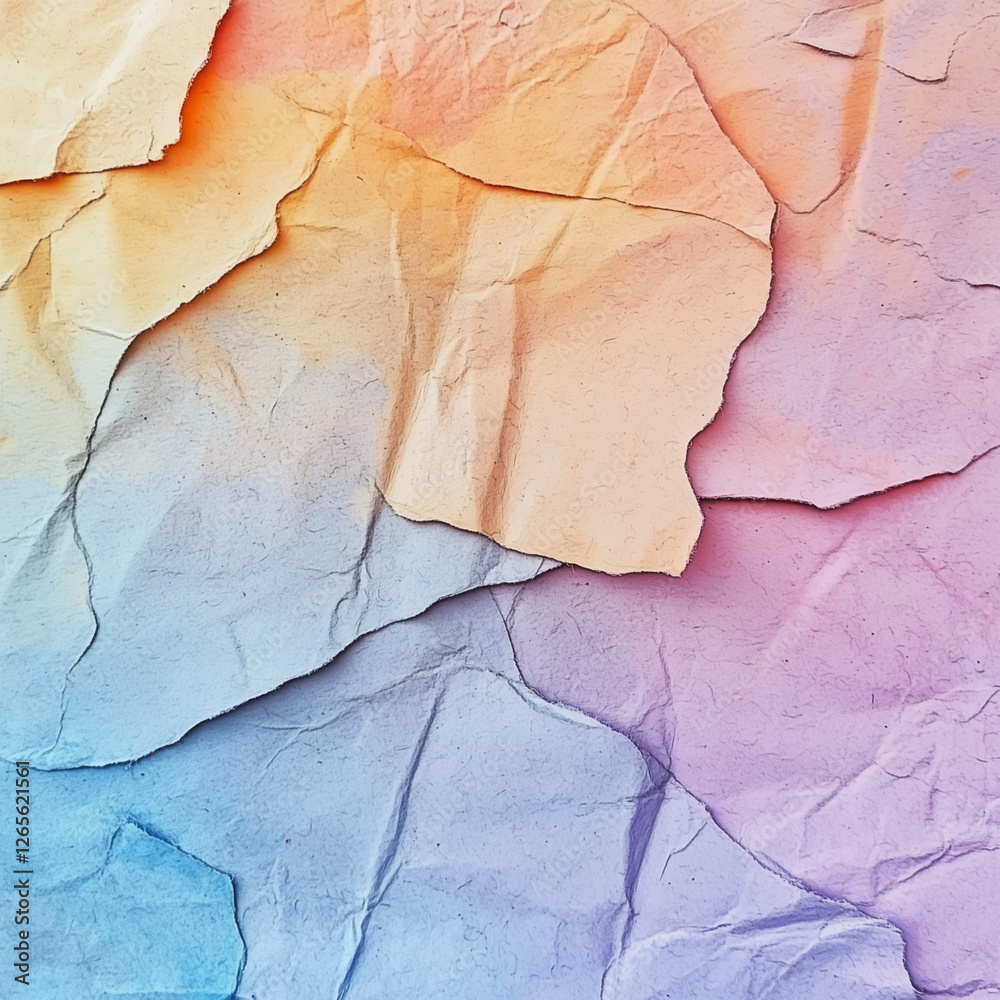 Fototapeta premium Minimalist Beauty: Soft Pastel Hues with Paper Grain, texture of old paper