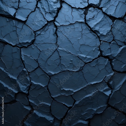 Sfondo con texture di roccia ardesia blu scuro con strati di pietra ruvidi e incrinati, che creano una superficie naturale e ruvida